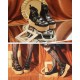 Modo Three Buckles Platform Shoes(Reservation/4 Colours/Low&High Platforms/Full Payment Without Shipping)